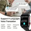 Умные часы QTLLBT, звонки по Bluetooth, инструмент для изучения языков, водонепроницаемые, мультиспортивные, пульсометр, измерение кислорода в крови, монитор сна