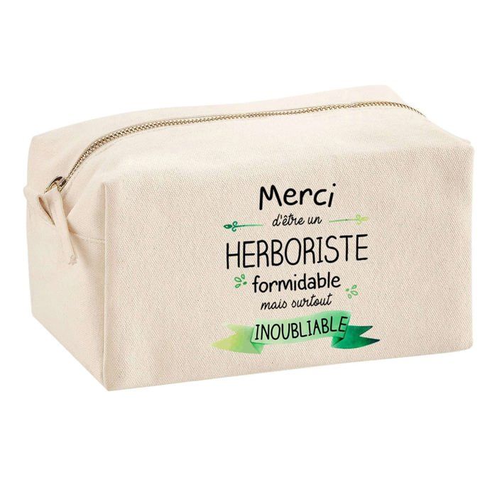 Trousse multifonction Merci Herboriste Inoubliable Homme Cadeau Collègue Remerciement Idée | Trousse Scolaire Fournitures Bureau