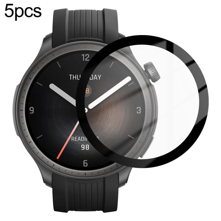 5pcs PMMA Composite Film For Amazfit T‑Rex 3 Pro 44mm / T‑Rex 3 Pro 48mm / Bip Max / Active 2 / Active Max / Balance / Bip 6 / Balance 3