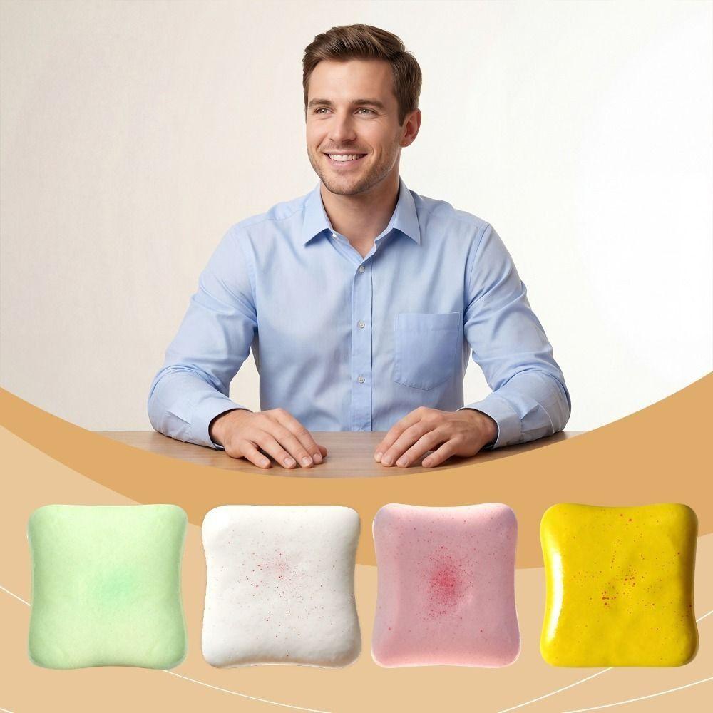 TPR Cream Toast Squeeze Toy Silicone Cartoon Fidget Toy Funny Toys Cream Toast Pinch Toy Children
