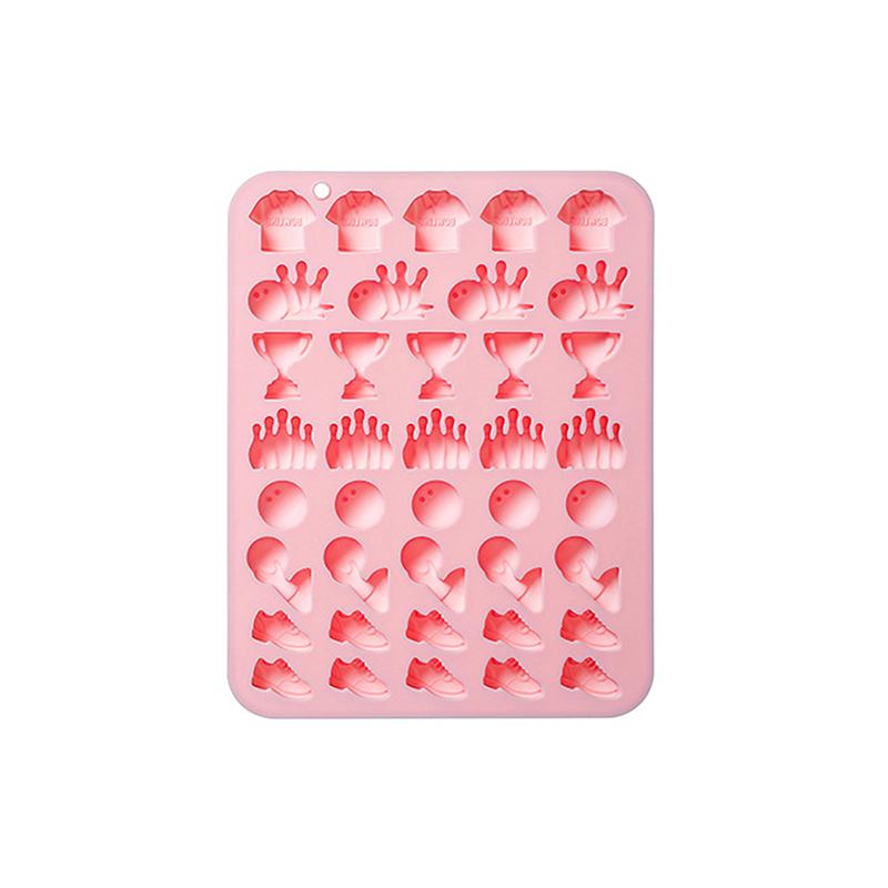 Спортивная форма для шоколада в виде кегли, 39 ячеек, безопасный для пищевых продуктов силиконовый молд для конфет, для принадлежностей на День Рождения