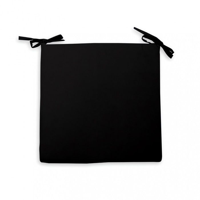 Waterproof Outdoor Chair Cover 40X40X5 Cm ALIX Black, by Soleil D'ocre