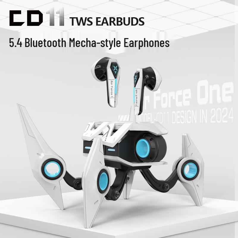 Bluetooth-наушники в стиле Mecha: Игровой кулон с низкой задержкой и высококачественным звуком