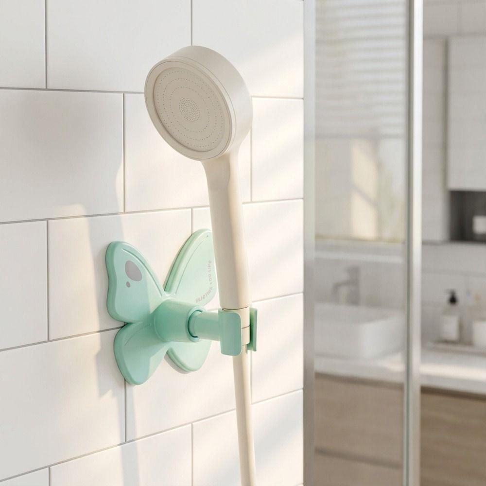 Cartoon Creative Shower Head Bracket Butterfly Shape Shower Hanging Rack Home Use