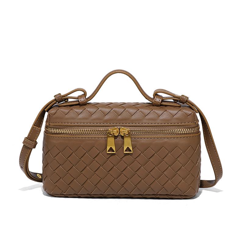 Новая классическая плетеная вручную сумка кроссбоди «Тофу» квадратной формы