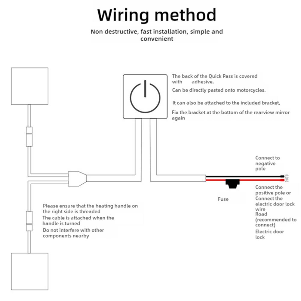 12 В мотоциклы подогрев ручек снегоход квадроцикл руль обогреватель комплект для снегохода подогрев руля Univer S0U3