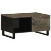 VidaXL Coffee Table Black 80x50x40 Cm Solid Mango Wood, Side Table, Living Room Table, Accent Table, End Table, 4017688