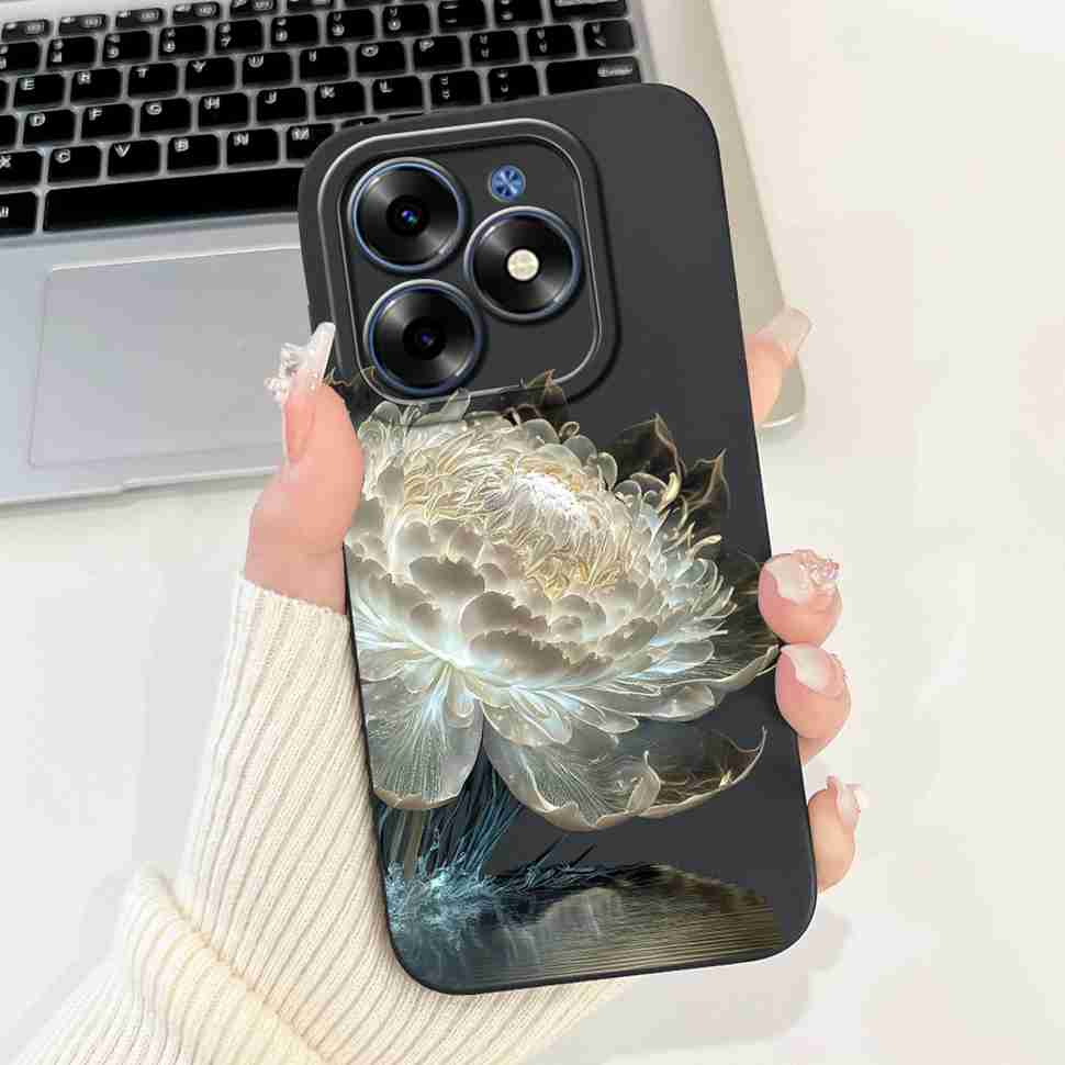 Розовый Кот Для Tecno Spark Go 2024 Чехлы BG6 Мягкий Силиконовый Чехол Для Tecno Spark 20 Spark20 SparkGo 2024 Корпус Чехол Для Телефона