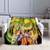 Одеяло японского аниме Dragon Ball Z для кроватей, походов, пикника, модное покрывало, одеяло