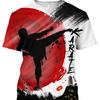 Japan Training T-shirt Men's 3d Karate Printed Tee Tops Oversized Short-sleeved Sportswear Men Quick-drying T Shirt