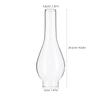 Long Oil Lamp Chimney Glass Lampshade Replacement Clear Lantern Shade Transparent Cover For Light Oil Lamp Parts Light Shade 