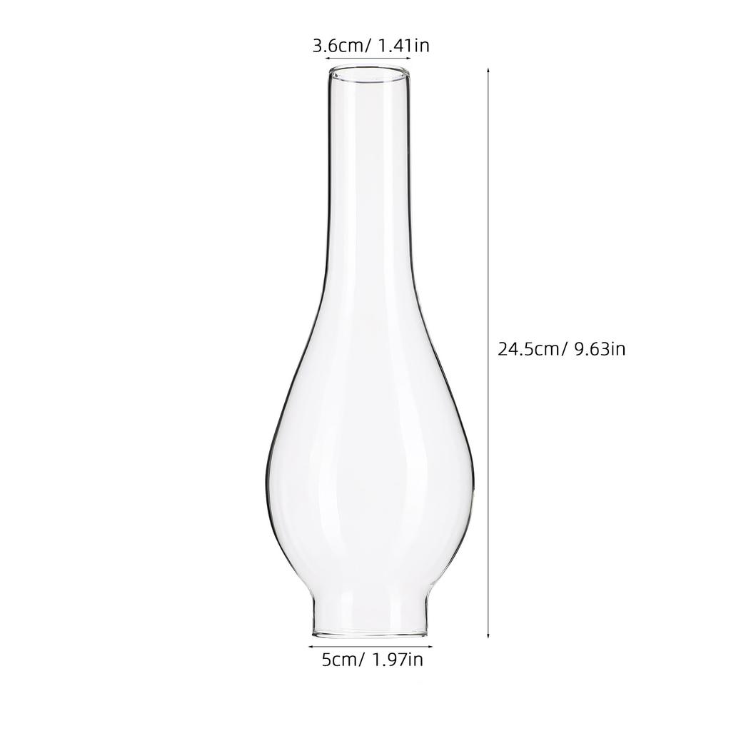 Long Oil Lamp Chimney Glass Lampshade Replacement Clear Lantern Shade Transparent Cover For Light Oil Lamp Parts Light Shade 