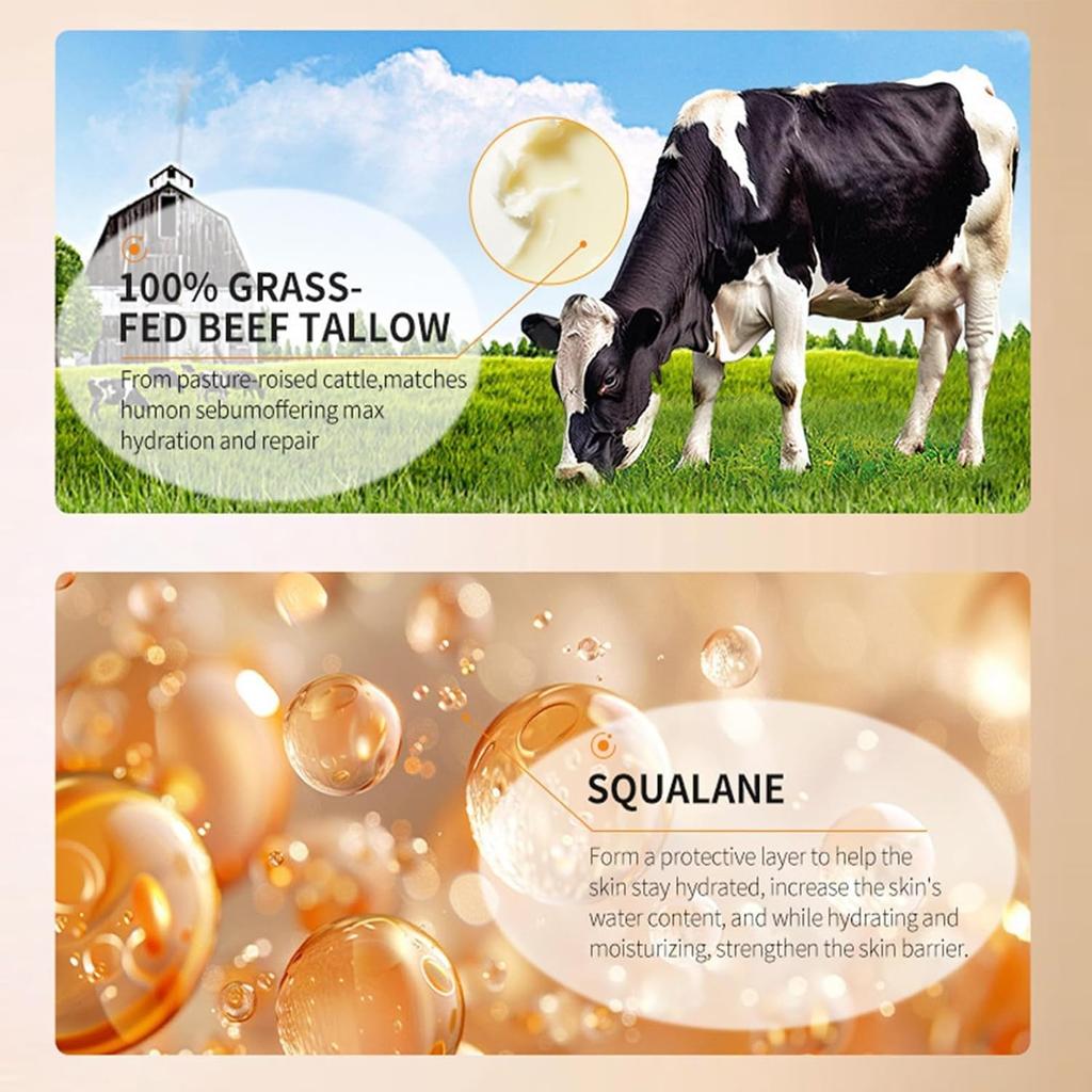 Органический взбитый талловый увлажняющий крем для лица с медом и пчелиным воском для глубокого питания