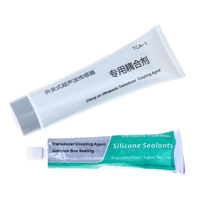 Ultrasonic Flowmeter Sensor Coupling Agent 115/120g TZM-1 High Conductivity Sealant for Industrial Pipe Flow Testing