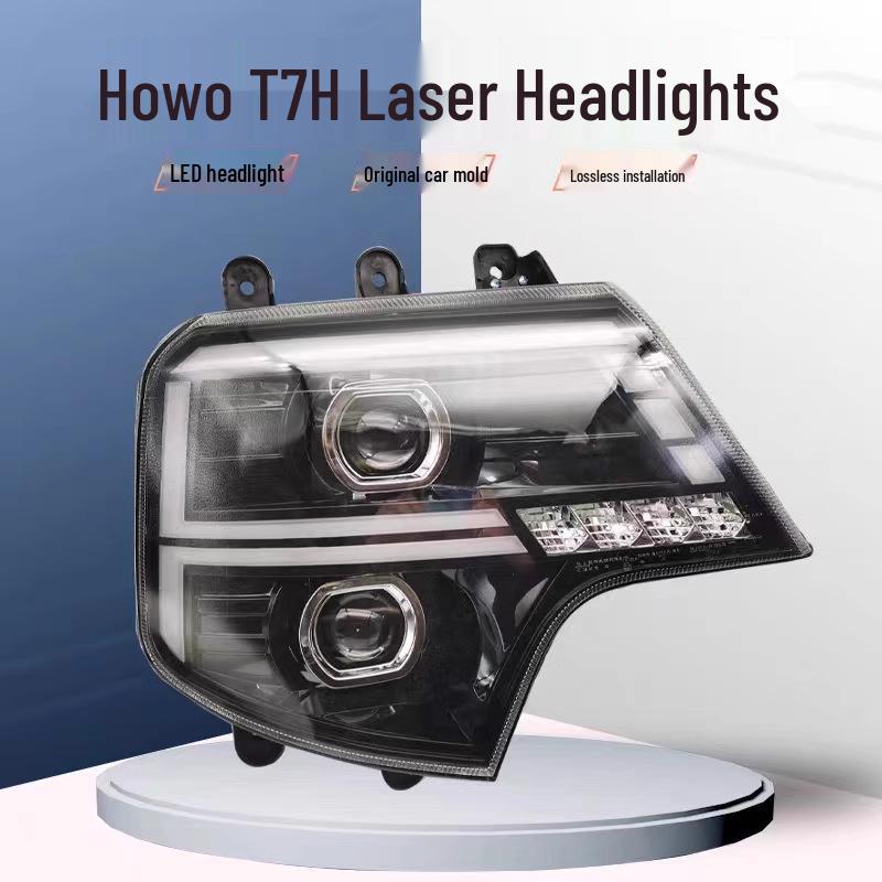 Супер яркая светодиодная сборка фар для Sinotruk Howo T7H - Модифицированная A7/T5G/TX/T6G Би-ксеноновая