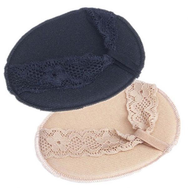 Новые 1 пара кружевных невидимых противоскользящих подушечек для обуви на высоком каблуке в передней части стопы на половину ярда