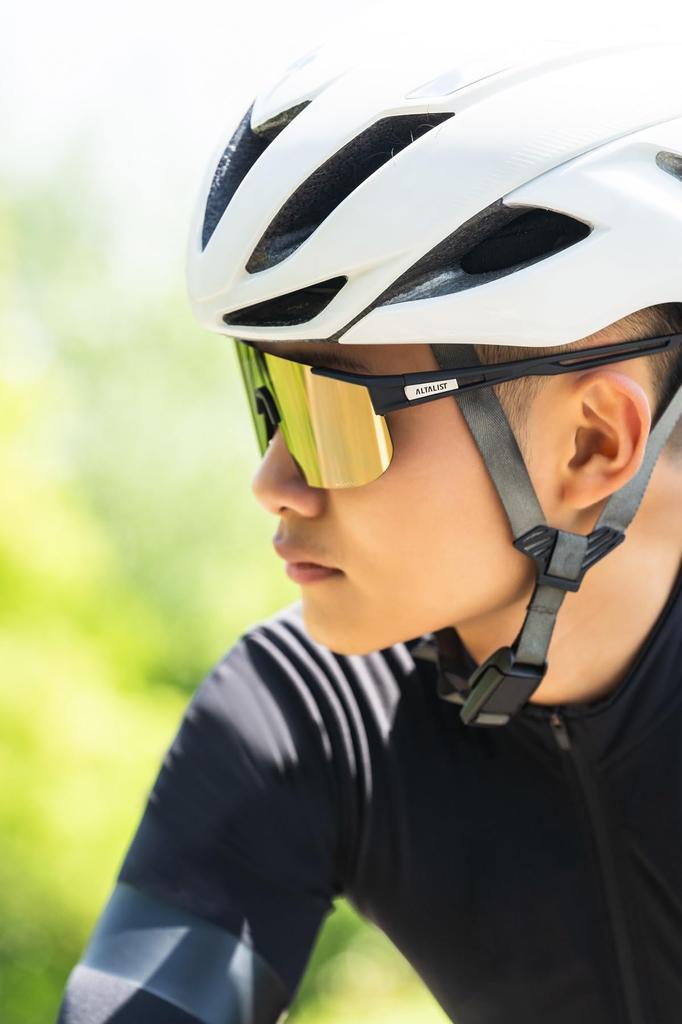 ALTALIST KAKU SP4 Interchangeable Lens (Black FrameGold Mirror Lens & Clear Photochromic Lens)