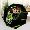 1 шт. Автоматический складной зонт Ben 10 с 8-реберным железным каркасом - Портативный для улицы для фанатов, Путешественников, Ежедневного использования, Идея для подарка.W075