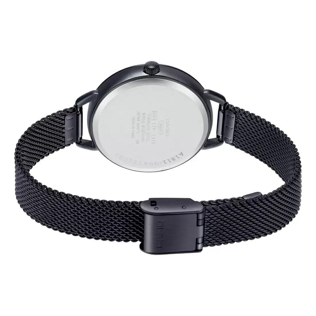 Аналоговые женские черные часы, Black Analog Women's Watch,  Casio