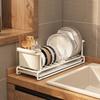 Dish Bowl Drainer Storage Rack Kitchen Dishes Drying Rack Countertop Dinnerware Organizer Drainboard Tableware Holder