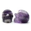 1Pc Natural Stone Carved Skull Natural Crystal Crafts Ornaments Halloween Ghost Festival Decorations Jewelry Furnishings Supplies Gifts 25x20x18 Mm