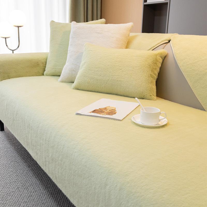 Пушистая зимняя плюшевая подушка для дивана, полностью покрытая тканью, чехол для дивана, элитная подушка