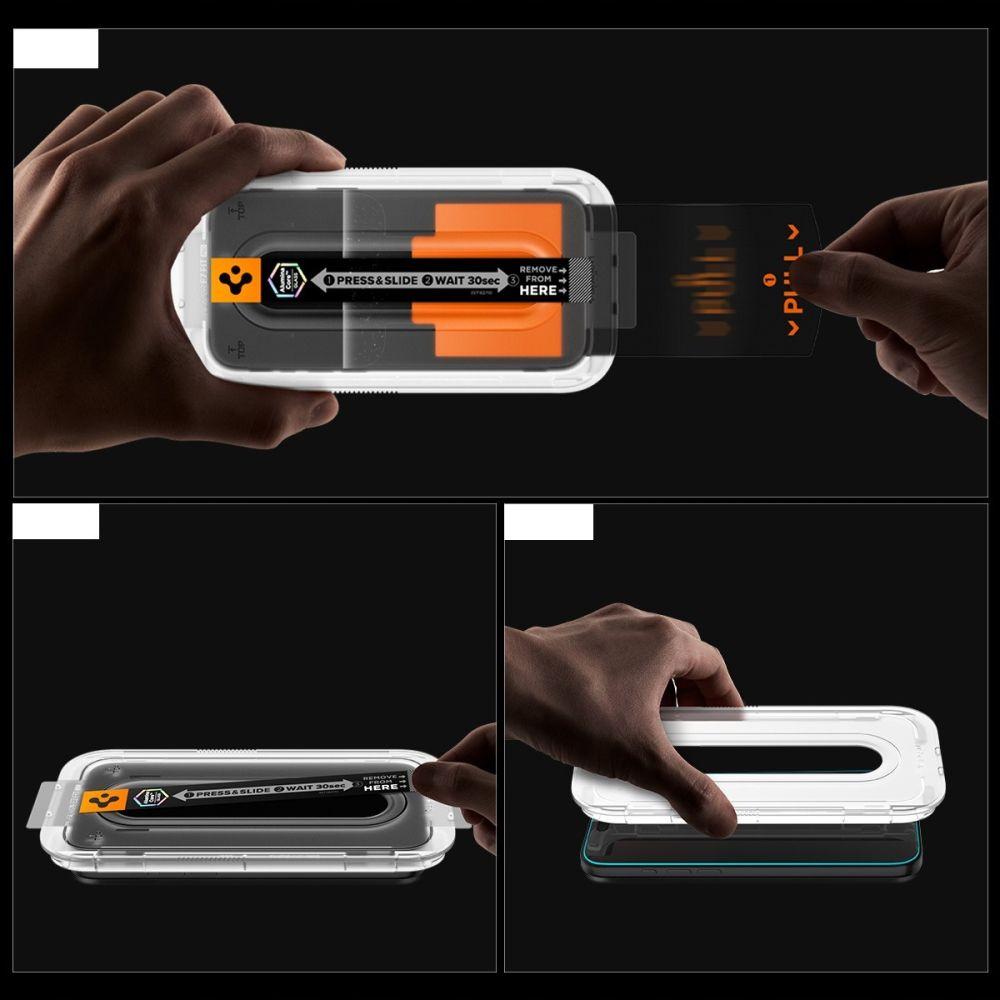 Privacy Glass with Applicator for iPhone 16 Pro / 17 / 17 Pro Glas.TR EZ Fit Pro