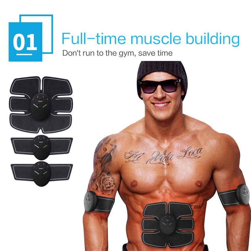 Тренажер для брюшного пресса, электрический стимулятор мышц, EMS, фитнес, зарядка через USB