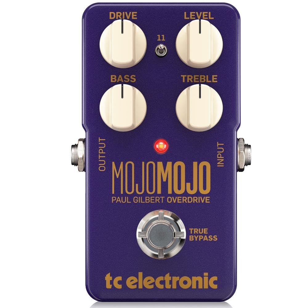 tc Electronic Analog Overdrive Paul Gilbert MOJOMOJO PAUL GILBERT featuring an gain switch for extra simple 4 an active high and true bypass Pedal,