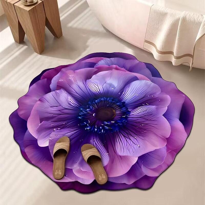 Большой Цветочный Круглый Ковер Ковер для Гостиной Ковер для Спальни Прикроватный Ковер