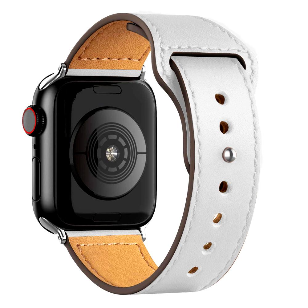 Leather strap For Apple watch band 44mm 45mm 49mm 40mm 42mm 46mm wristband correa bracelet iWatch series 8 9 10 11 SE 7 Ultra 3