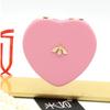Portable Heart-shaped Makeup Mirror Double Sided Folding Mini Makeup Mirror Cute Bee Pocket Cosmetic Mirror Gift for Women