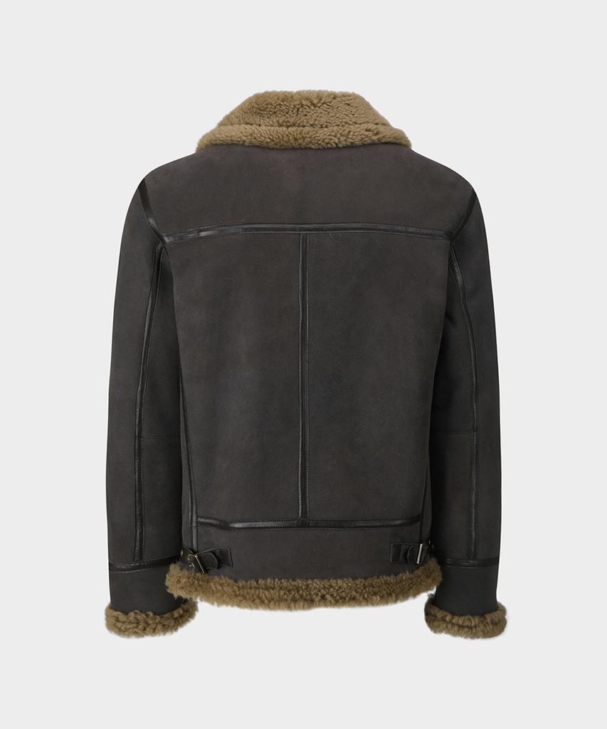 Brooks Brothers Shearling Bomber Jumper (Brown) (Bbojmm70594Ef)