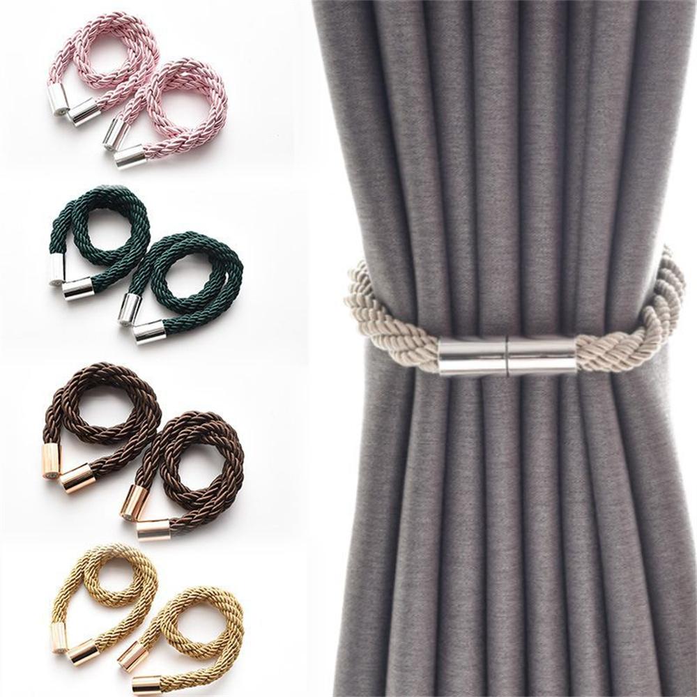 1pcs Curtain Magnet Buckle Curtain Buckle Binding Rope Punch-free Installation Decor Hanging Pendant Curtain Tie Buckle