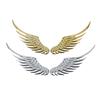 1 Pair Fashion Metal Stickers 3D Wings Car Sticker Car Motorcycle Accessories Gold/silver Car Styling