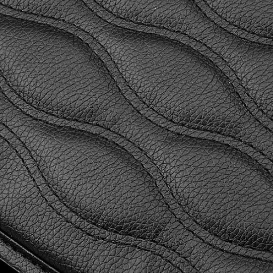 Black Car Center Console Box Armrest Cushion Cover PU Leather Pad Protector