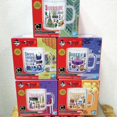 Набор 5 MOTHER 2 Месть Гигаса Ichiban kuji Городской Сувенирный Стеклянный Кружка