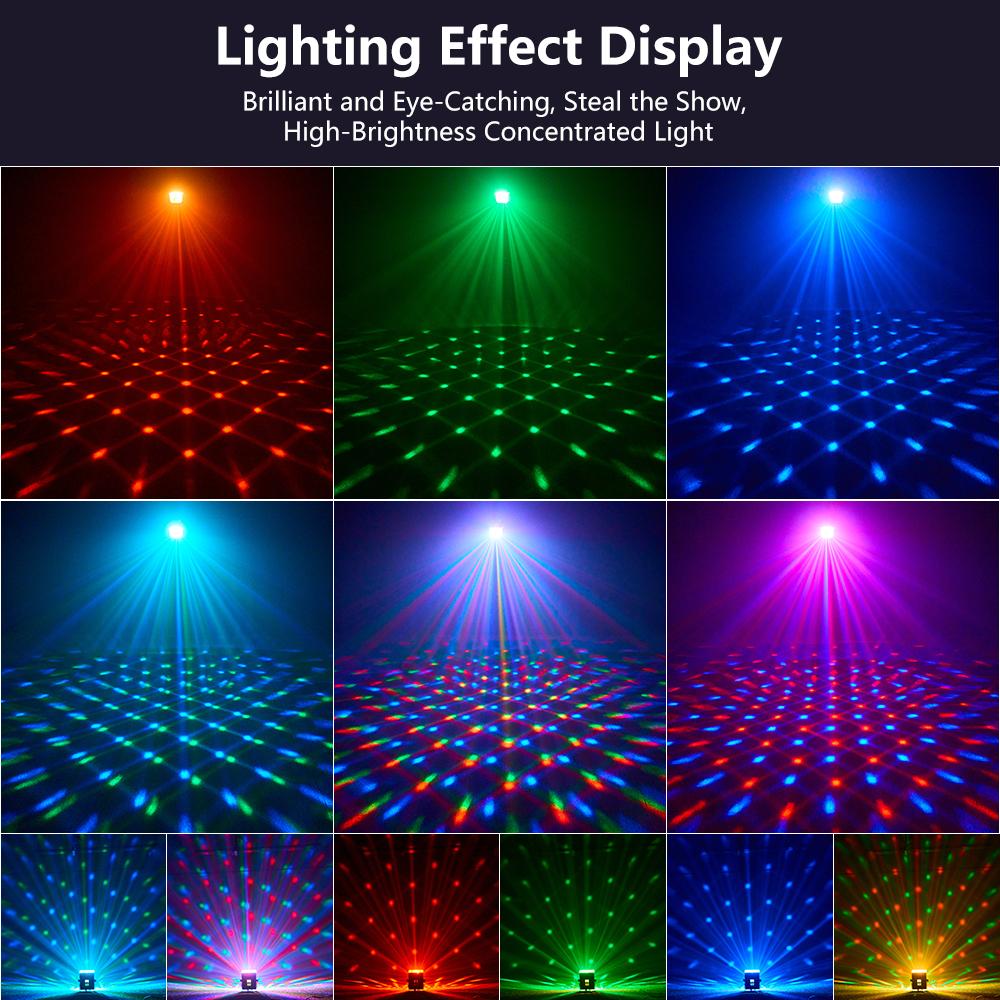 Дискотечный шар, ночник, диско-свет для диджея, активируемый звуком, 6-цветный светодиодный свет для дома, комнаты, танцевальных вечеринок