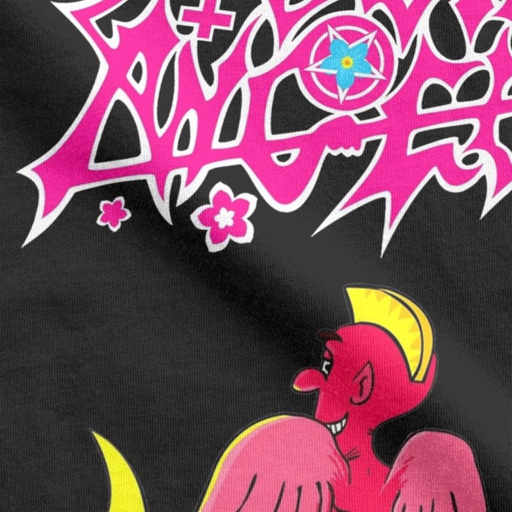 Футболка Morbid Angel Pink Devil Мужская 100% Хлопок Забавные Футболки Круглый Вырез Футболки Группы Короткий Рукав Одежда