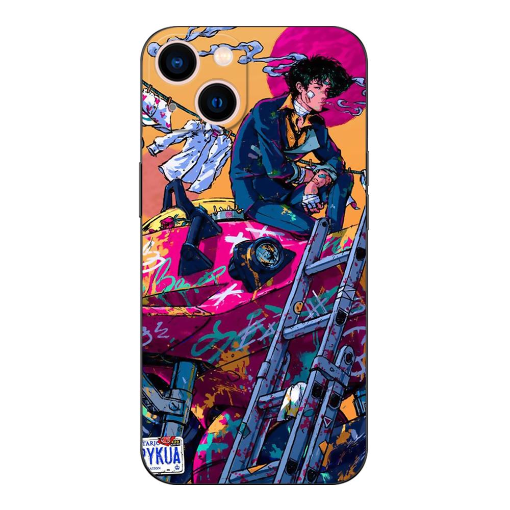 Black Tpu Case For Samsung Galaxy F23 M12 M22 M23 M32 4G M52 5G M30S M21 Space Cowboy Bebop