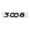 3d ABS Chrome Black Logo 3008 2008 4008 5008 Emblem Number Letters AAS4 Nameplate Sticker Car Trunk Badge Adhesive Decal Accessories