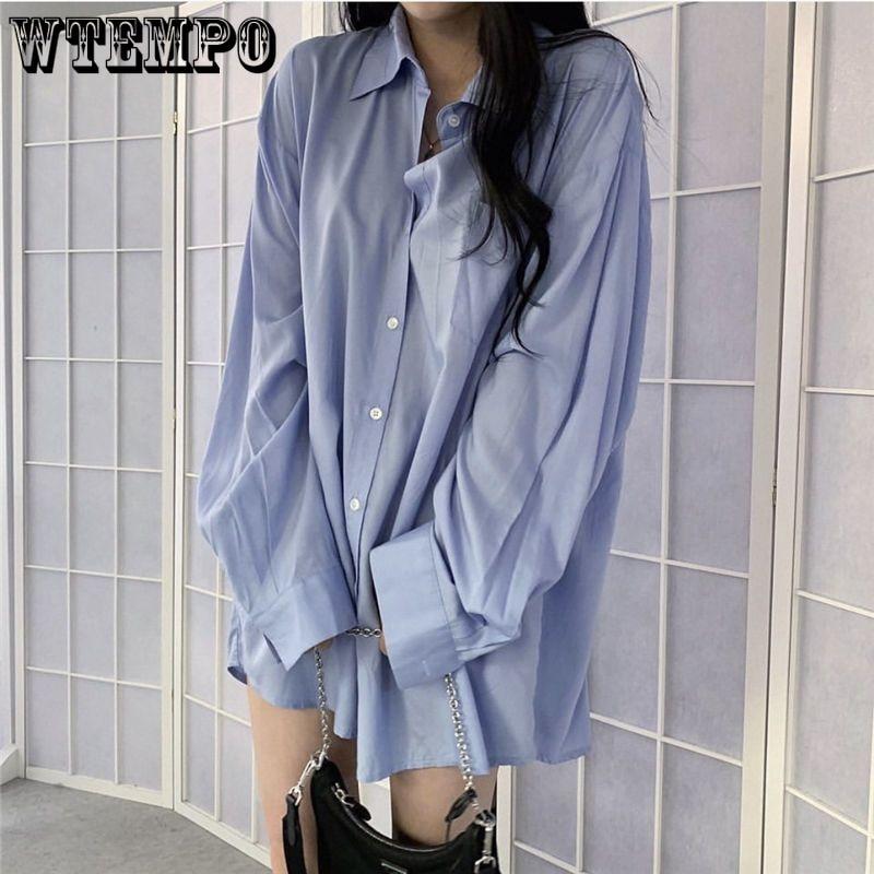 Thin Sunscreen Shirt Breathable Draping Medium Long Sleeve Top Summer Solid Casual Loose Fitting Blouse Wholesale
