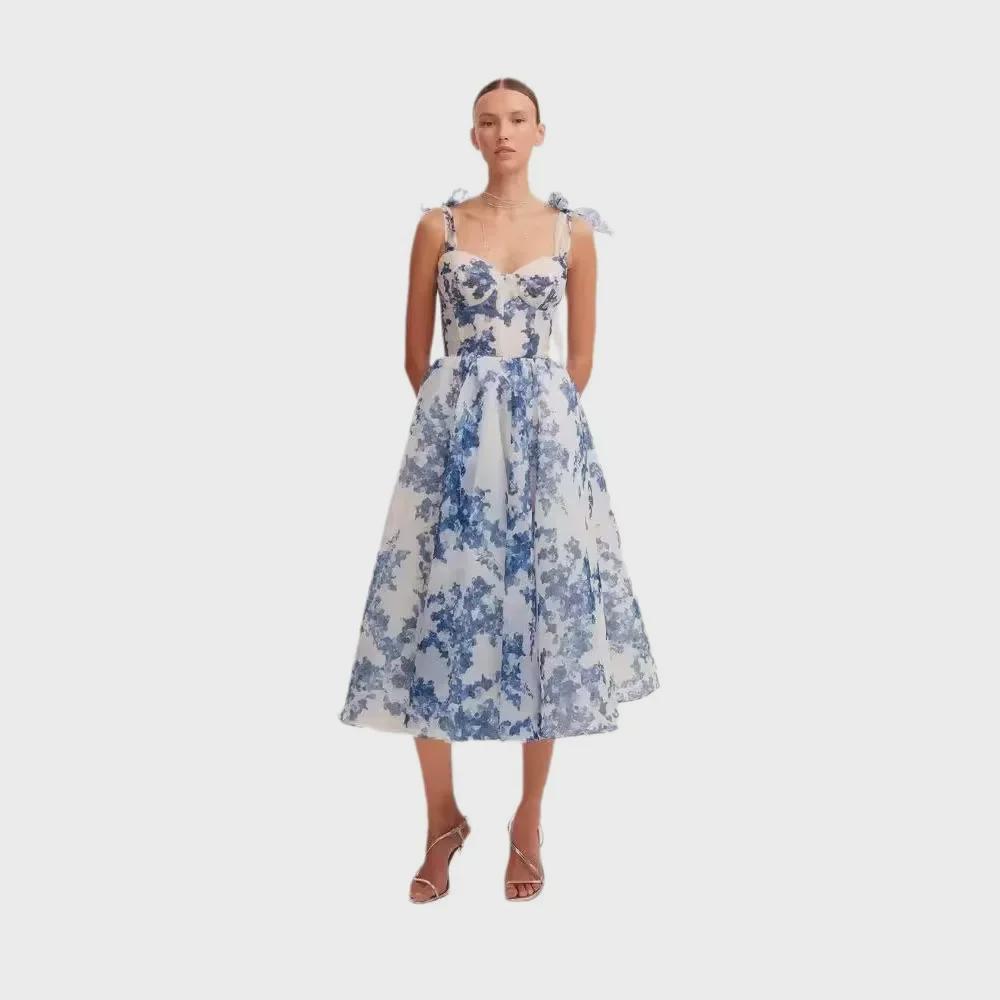 Вечернее платье Fairy с открытыми плечами из органзы 2024 для женщин