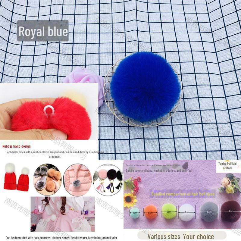 Помпоны из меха кролика Рекс для украшений, одежды, обуви, головных уборов, брелоков и сумок