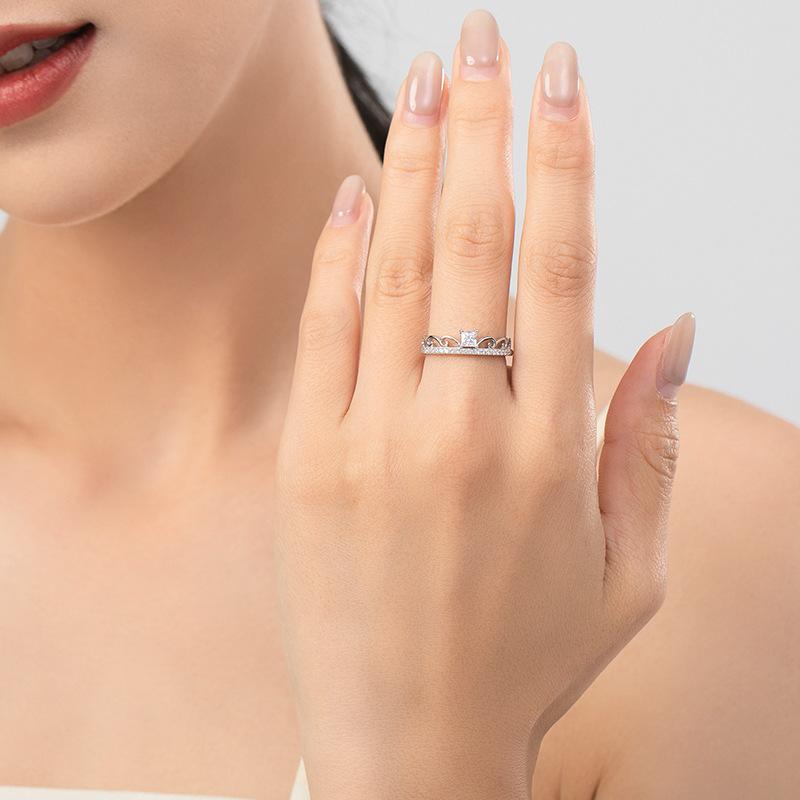 Tancise Classic стерлингового серебра 925 пробы кольцо с цирконом женские ювелирные изделия свадебное обещание вечерние подарок