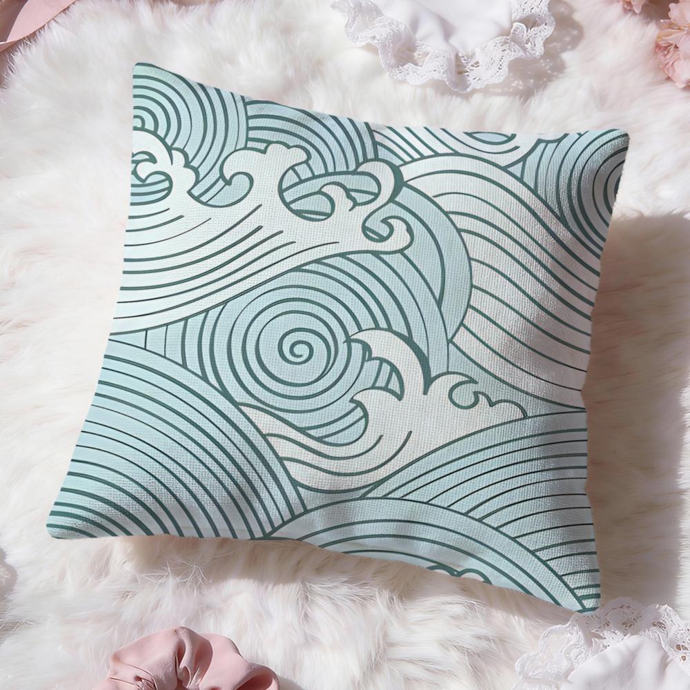 Geometric Line Texture Cushion Cover Premium Comfort Reversible Pillow Cove Two in One Design for Any Room Car Interior