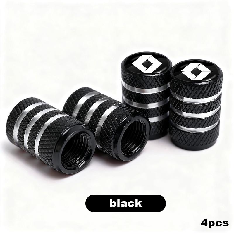 4pcs Car Tire Valve Stems Cap Aluminum Tyre Wheel Stem Air Valve Cover Airdust For Renault Clio Laguna 2 Megane 2 3 Duster Logan asd2