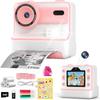 No Games Print Camera Kids Camera Printing Instant Camera Toy Camera Front and Rear Lens Thermal Roll Paper 48 Million Pixels 1080P Memory Card