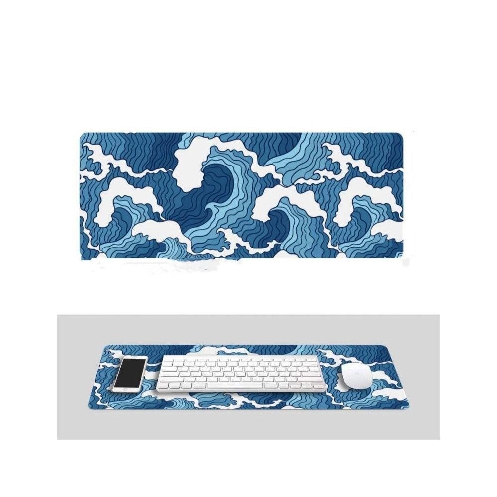 Office Japanese Non-Slip Large Sea Wave Mice Mat Mouse Pad Desk Pad