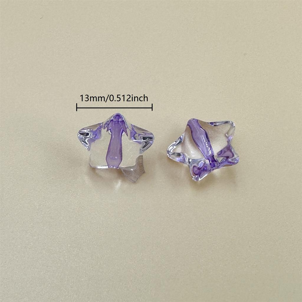 Бусины для рукоделия, фурнитура для бисероплетения, браслет, ожерелье, 13 мм, свободные бусины, акриловые, ручная работа, изготовление украшений, звезда, 120 шт.